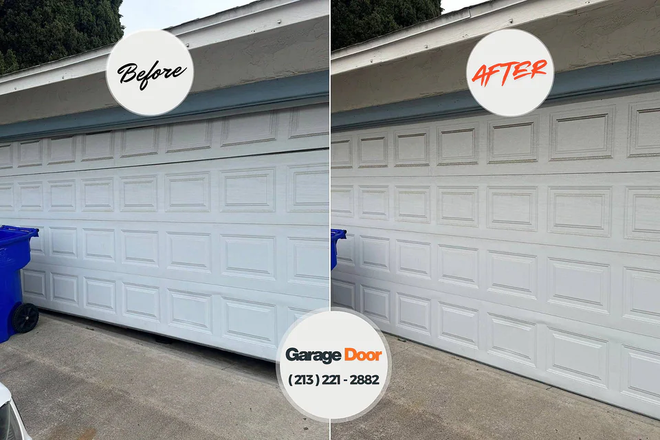 Before and after: garage door repair Carbonville, UT